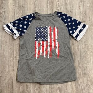 Patriotic Star and Stripes Kids Shirt